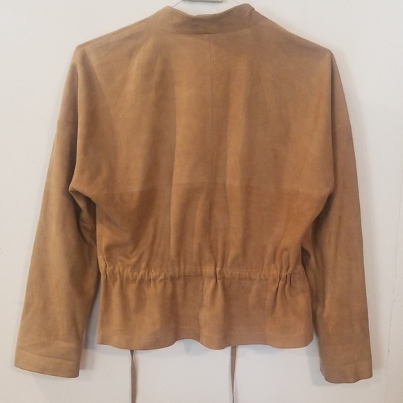 MaxMara Faux suede jacket size 42/ 10 - Picture 4 of 4